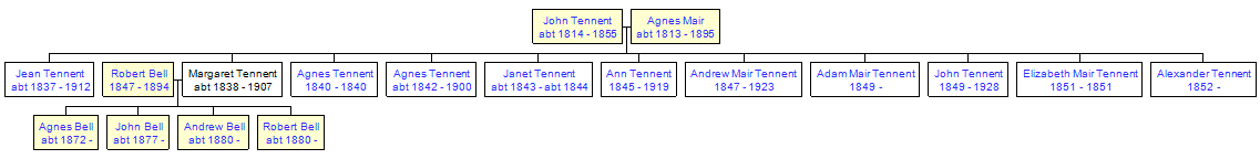 Mini tree diagram